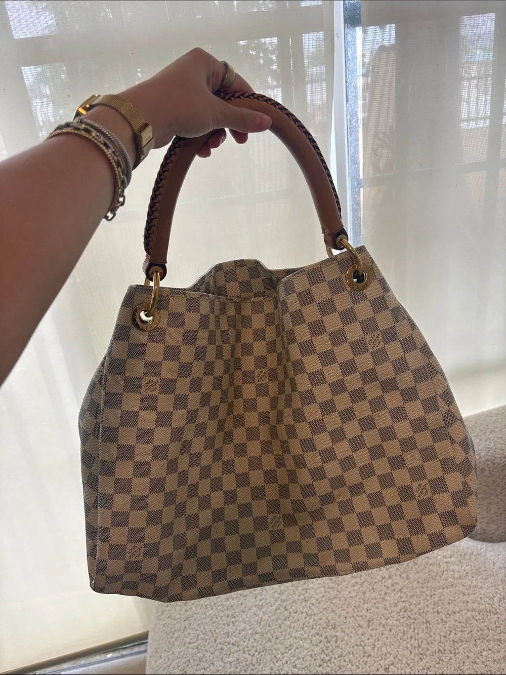 Louis Vuitton Damier Azur Artsy MM Hobo